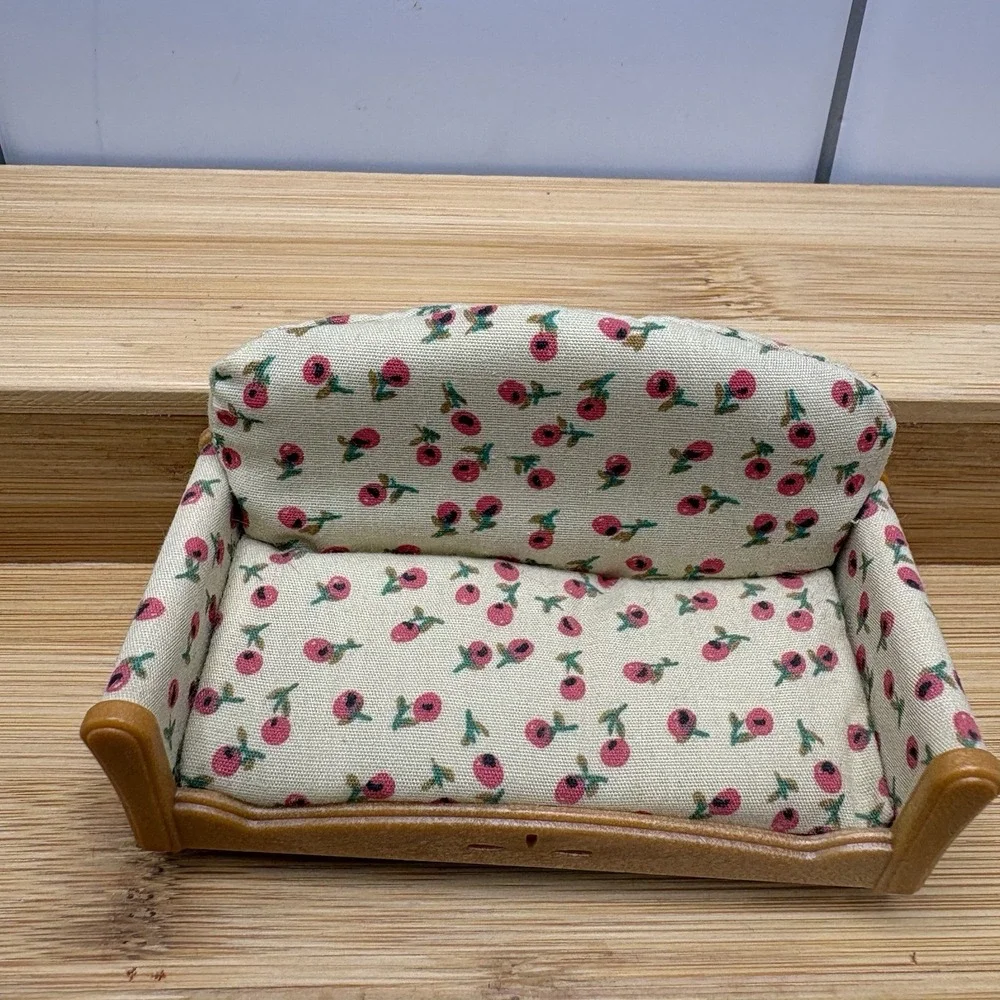 Epoch Calico Critters Furniture Couch 2 Chairs And Coffee Table VTG